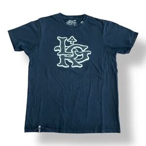 LRG Mens XL Graphic Logo Tee Black Cotton Short Sleeve Streetwear‎ Skate